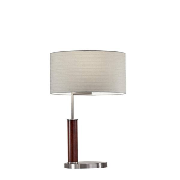 Adesso Hunter 21 in. Steel Table Lamp