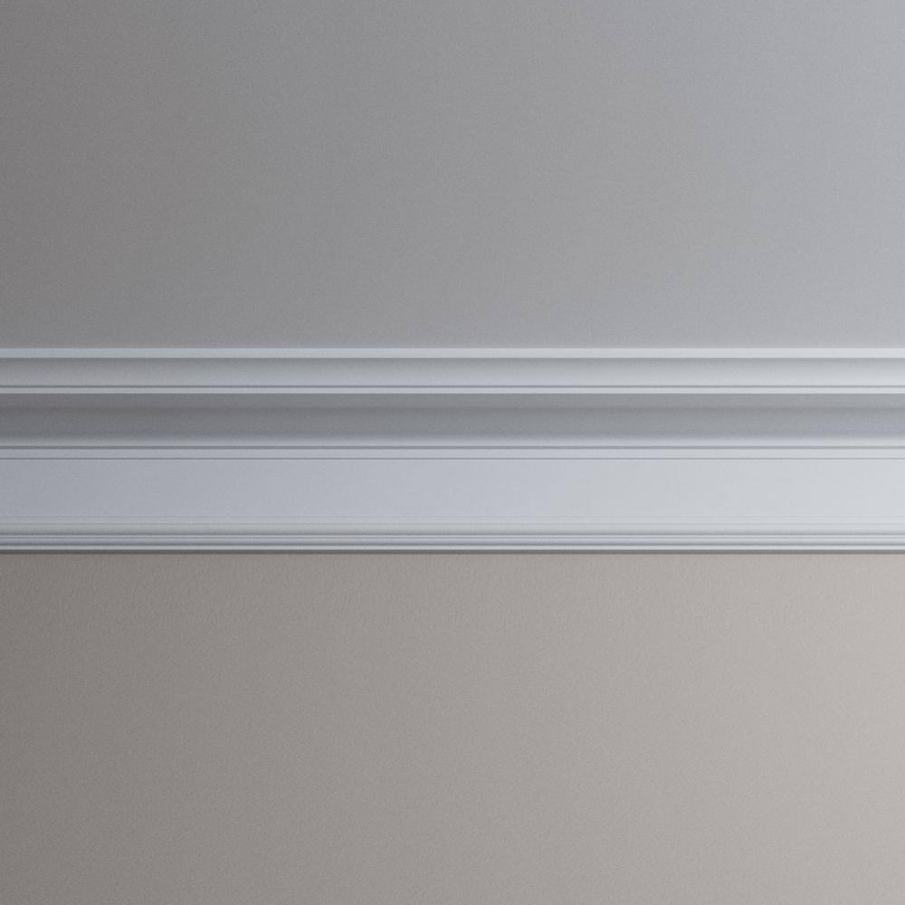 Chloe 96" Gray Polyurethane Crown Moulding