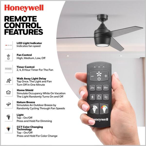 Honeywell cheapest 50604-01 Eamon Modern Ceiling Fan Remote Control