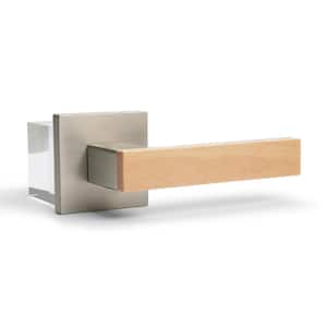 Summit Satin Nickel Bed/Bath Modern Door Handle (Privacy-Left Hand)