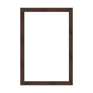 Mirror Makeover Wildwood Brown Narrow 25.25 in. W x 37.25 in. H Bathroom Mirror Frame Border Kit-Fits a 24 x 36 Mirror