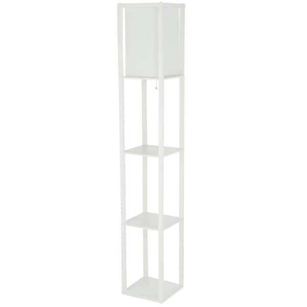 White lamp sales with shelves