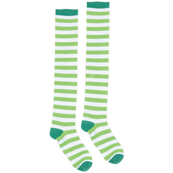 Amscan Green and White Striped St. Patrick's Day Knee High Socks (2-Count, 2-Pack)