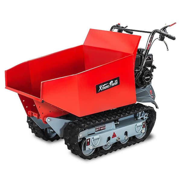 XtremepowerUS 6.5 HP 196 cc All Terrain Track Barrow Dumper with Hydraulic Assist (1100 lbs. Capacity)