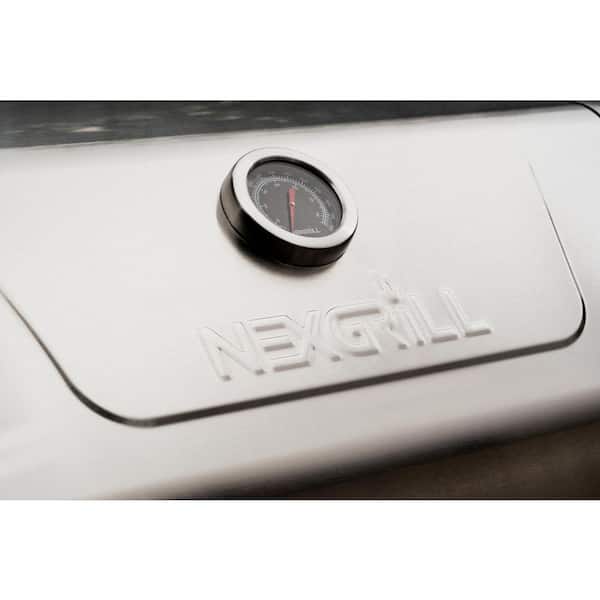 Nexgrill - 4-Burner Propane Gas Grill in Black with Stainless Steel Main Lid