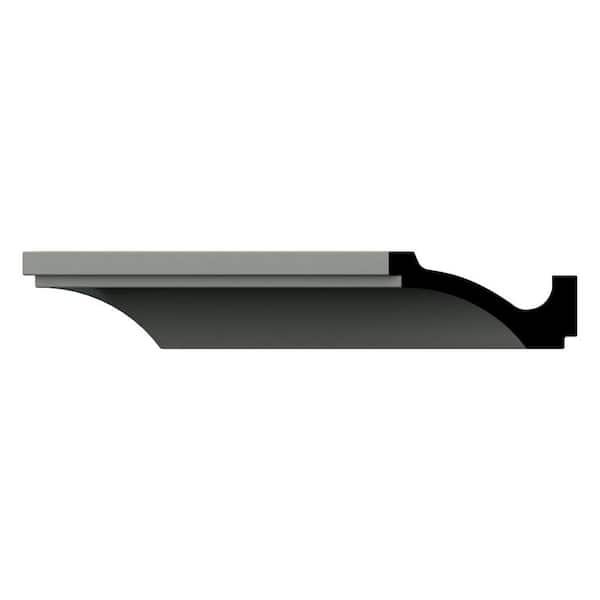 Ekena Millwork Arlene 6 in. D x 6.5 in. W x 94.5 in. L Polyurethane Crown Moulding
