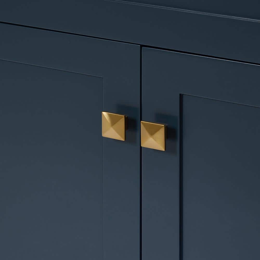 Midnight Blue 60'' Double Freestanding Bathroom Vanity