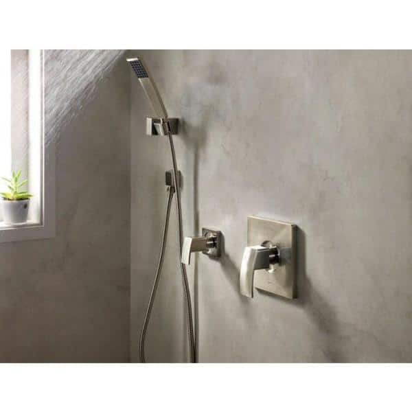 Kenzo 1-Handle 1-Spray Tub and Shower Trim Kit in Brushed Nickel (Valve Not Included)