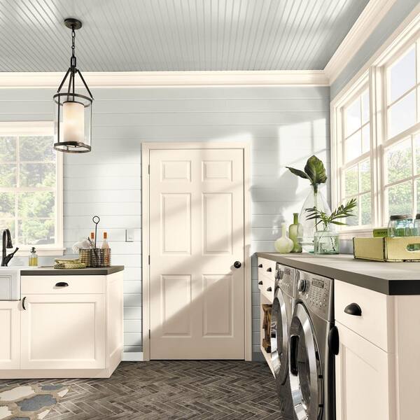 Behr Premium Plus 1 Qt W F 7 Silver Leaf Satin Enamel Low Odor Interior Paint Primer