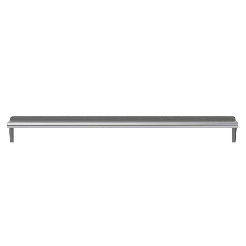 60-Inch Stainless Steel Wall Shelf with Brackets