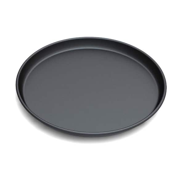 12 in. Metal Microwave Crisper Pan Nonstick Surface Gray Finish Cooks Like Fry Pan Keeps Food Crisp Kitchen Plate