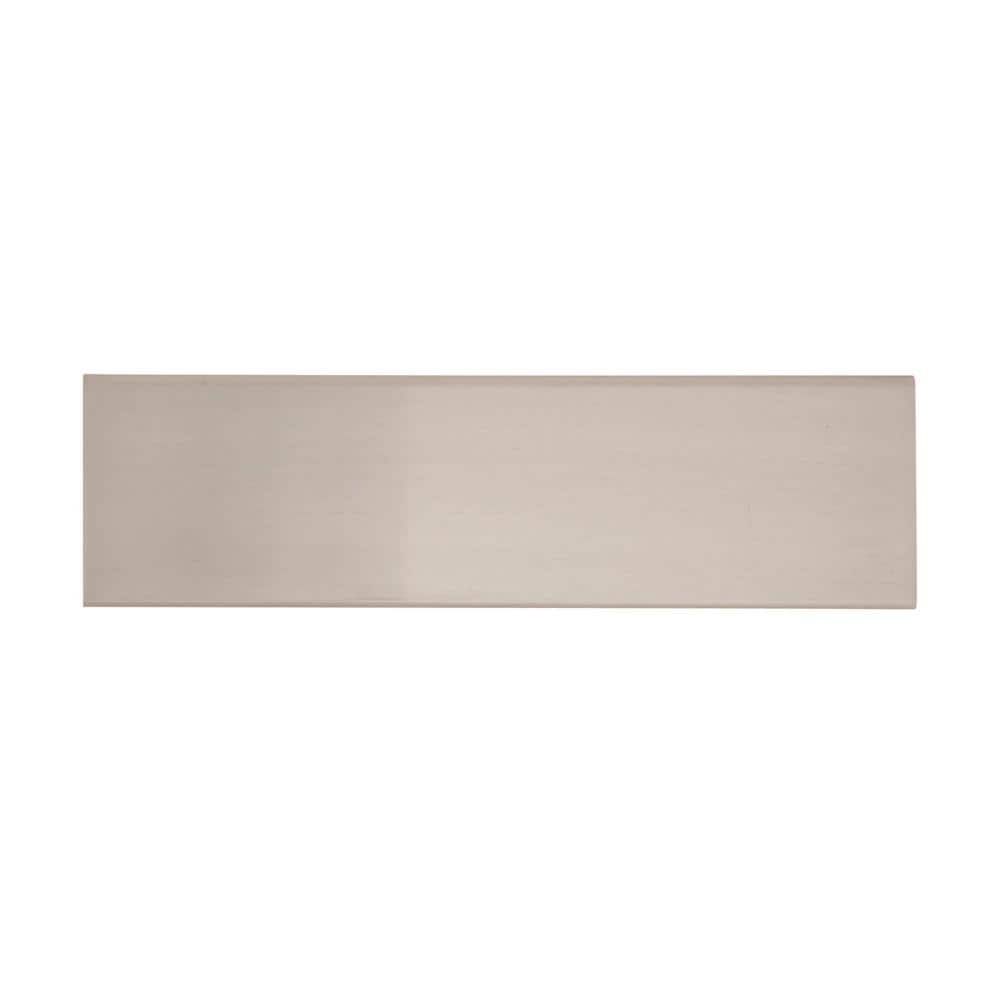 Brushed Nickel Modern Finger Cabinet Edge Pull