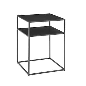 Braxton 24 in. Matte Black End Table