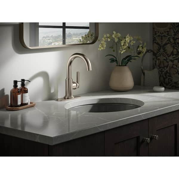 Torrington Single Handle Single Hole Bathroom Faucet in Vibrant Brushed Nickel