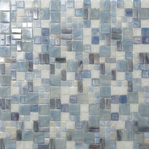 Apollo Tile Blue 4 in. x 5 in. Mini Versailles Polished Glass Mosaic Floor and Wall Tile Sample (0.13 sq. ft./Piece)