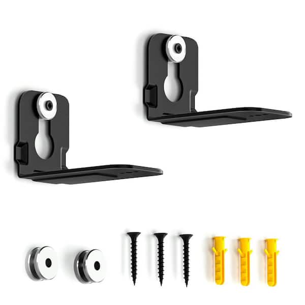 Universal Soundbar Wall Mount Bracket Metal Floating Shelf Under TV Space Saving Sturdy for Home Theater