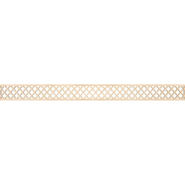 Manchester Fretwork 0.25 in. D x 46.375 in. W x 4 in. L Birch Wood Panel Moulding