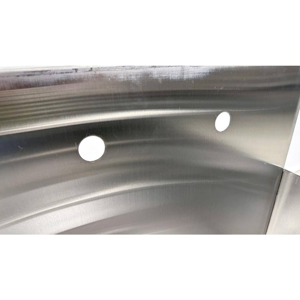 24-Inch Brushed Stainless Steel Freestanding Commercial Sink