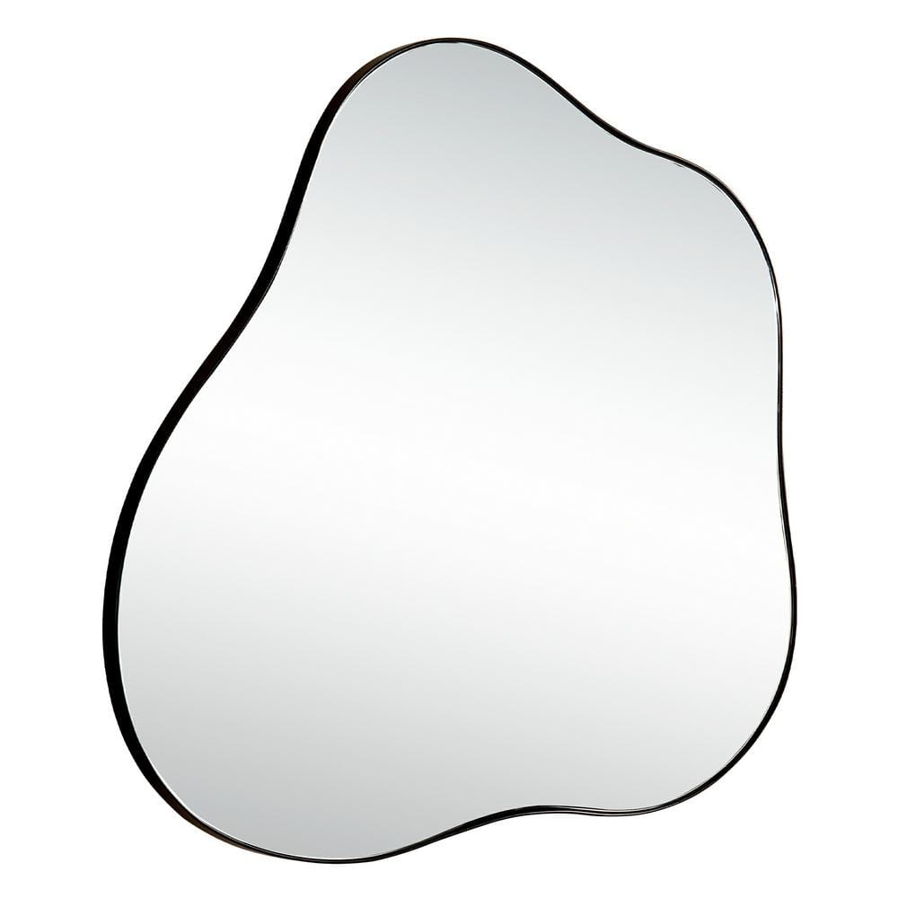 Beautiful Black 29.5 in. W x 31.5 in. H Irregular Cloud-Shaped Metal Accent