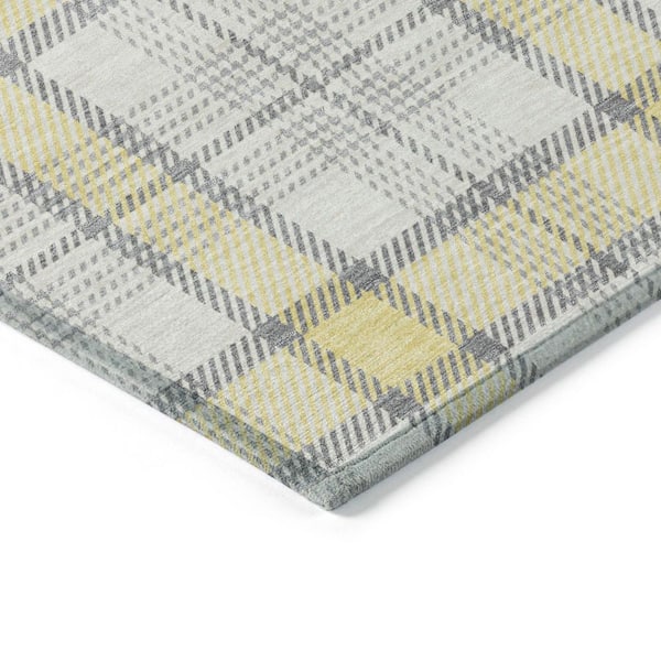 Chantille Machine Washable Indoor/Outdoor Abstract ACN1052 Yellow 10 ft. x 14 ft. Area Rug