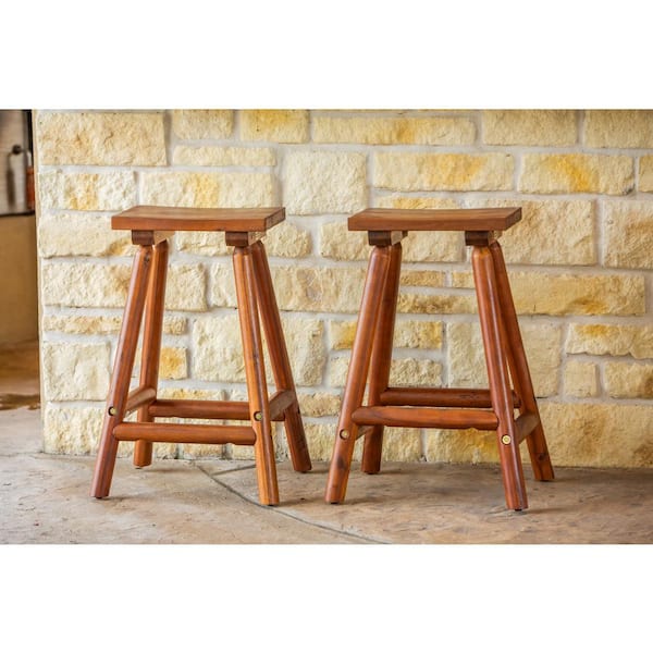 Leigh Country Amber Log Wood Outdoor, Margaritaville Surfboard Bar Stools