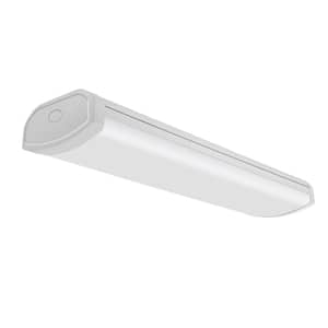 2 ft. 1800 Lumens 20-Watt Integrated LED Dimmable White Wraparound Light Multi-Volt 4000K Bright White ENERGY STAR