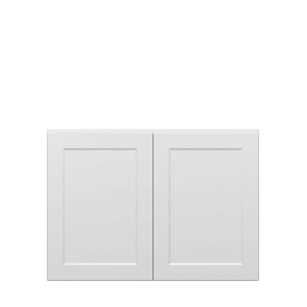 Norfolk Shaker 42 in. W x 30 in. H x 12 in. D in Painted White Plywood Asse