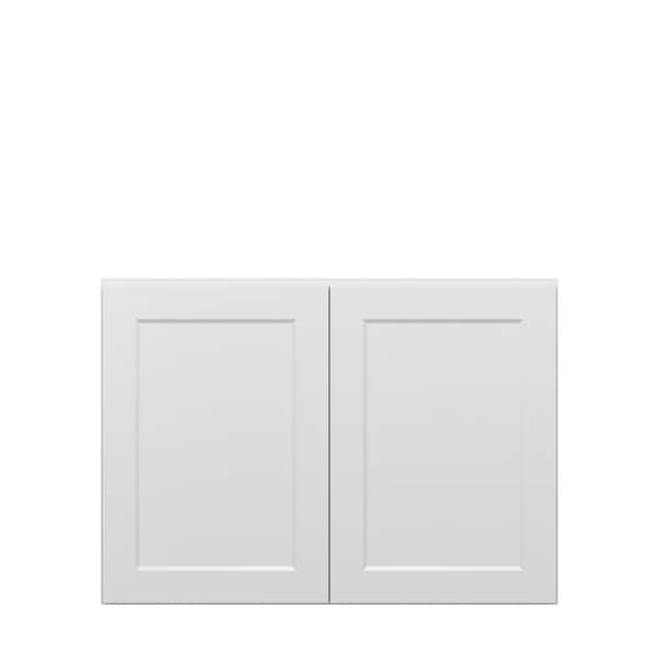 Norfolk Shaker 42 in. W x 30 in. H x 12 in. D in Painted White Plywood Assembled Wall Cabinet