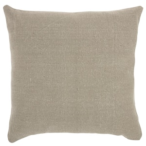 Lifestyles Gray 20 in. x 20 in. Throw Pillow