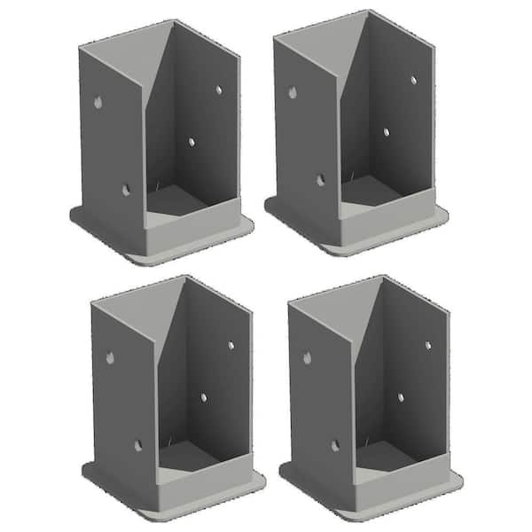 VITA Pergola Bolt Down Bracket Kit (4pk), Galvanized Steel, VA80205