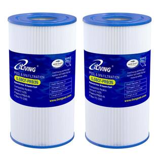 ILIVING Cartuccia Filtro Per Pompa Piscina ILG8CF-100A - Compatibile Con CC100, CCRP100, Bianco E Blu