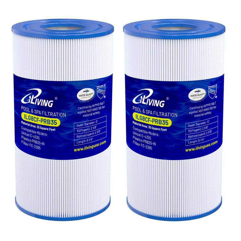 ILIVING Cartuccia Filtro Per Pompa Piscina ILG8CF-100A - Compatibile Con CC100, CCRP100, Bianco E Blu