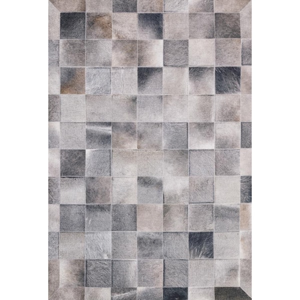 Loloi Maddox Charcoal/Grey 7 ft. 6 in. x 9 ft. 6 in. Contemporary 100% Polyester Runner Rug
