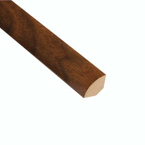 High Gloss Monterrey Walnut 3/4 in. Thick x 3/4 in. Wide x 94 in. Length Laminate Quarter Round Molding