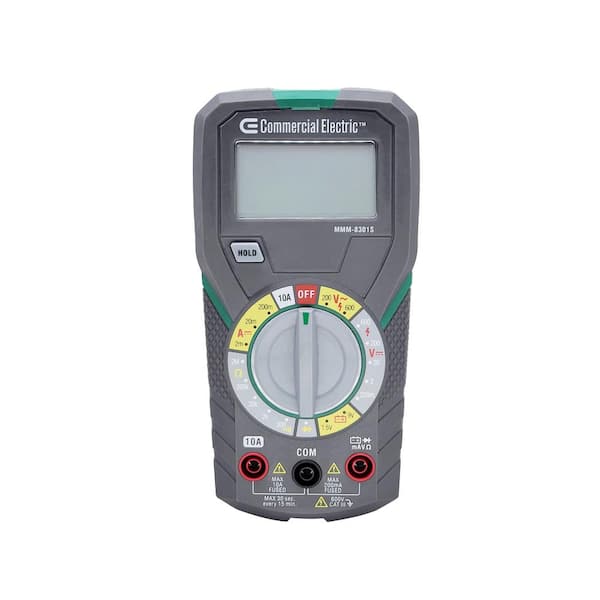 Commercial Electric Manual Ranging Multimeter