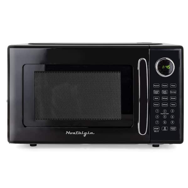 Retro 1.1 cu. ft. 1000-Watts Microwave Oven in Black