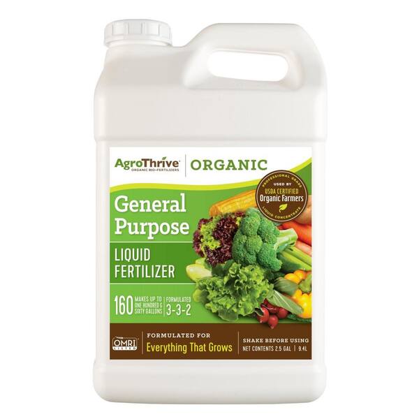 Unbranded AgroThrive 2.5 Gal. General Purpose Organic Liquid Fertilizer