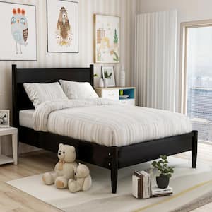 Mackie Black Wood Frame Full Platform Bed