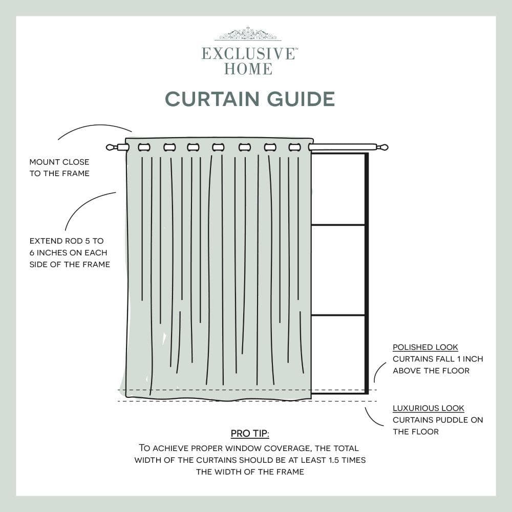 Winter White Light-Filtering Linen Look Grommet Curtain Panel