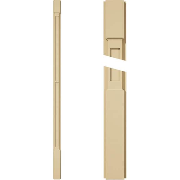 Ekena Millwork 2 in. D x 4 in. W x 96 in. L Primed Polyurethane Pilaster 1- Pack