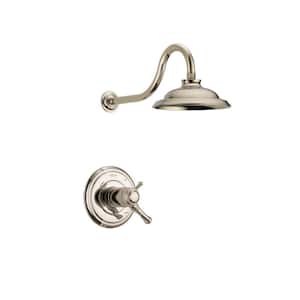 Cassidy TempAssure 17T 1-Handle Shower Faucet Trim Kit in Polished Nickel with H2Okinetic (Valve Not Included)