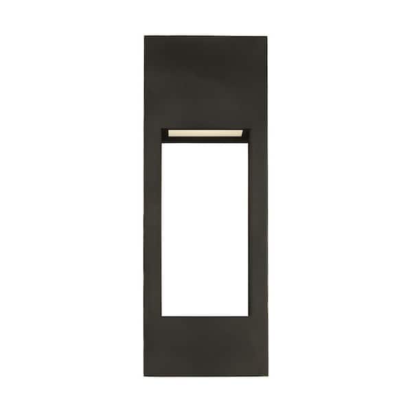 Generation Lighting Testa Large 2-Light Antique Bronze LED Outdoor Wall Lantern Sconce (1-Pack)