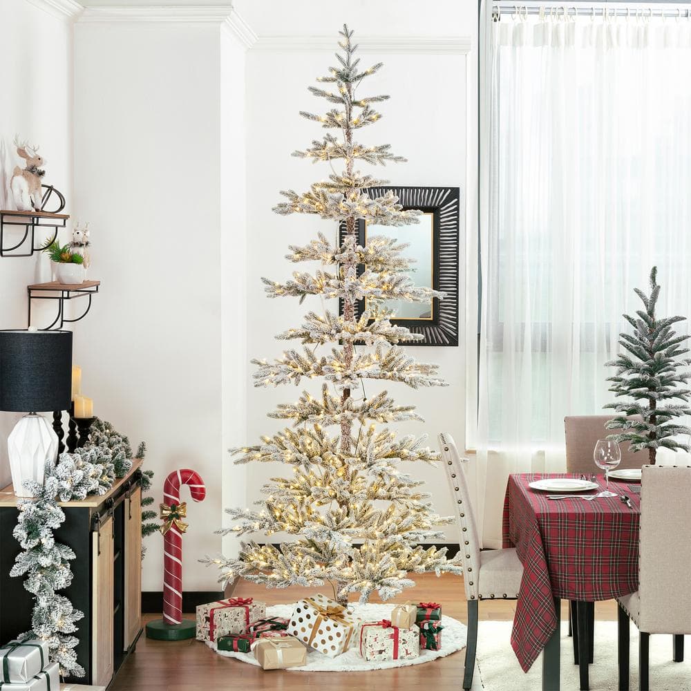 Have a question about Glitzhome 9 ft. Deluxe Pre-Lit Flocked Pine