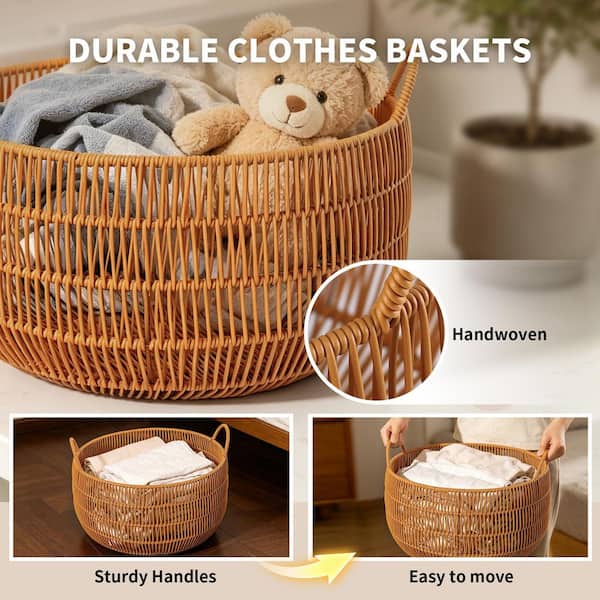 Jebeete Brown 11.81 in. x 15.75 in. Round Polypropylene Woven