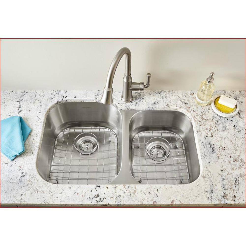 Medium Brushed Stainless Steel Rectangular Kitchen Sink Grid