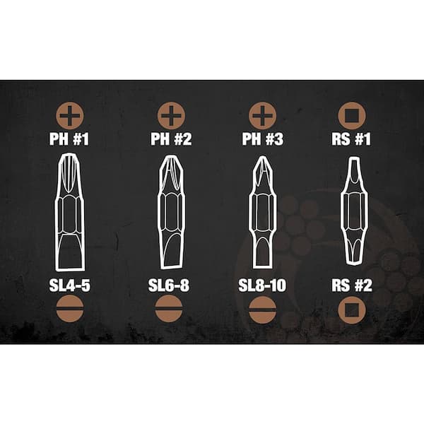 Southwire Rubber Handle Magnetic Multi-Bit Screwdriver Southwire Rubber Handle Magnetic Multi-Bit Screwdriver