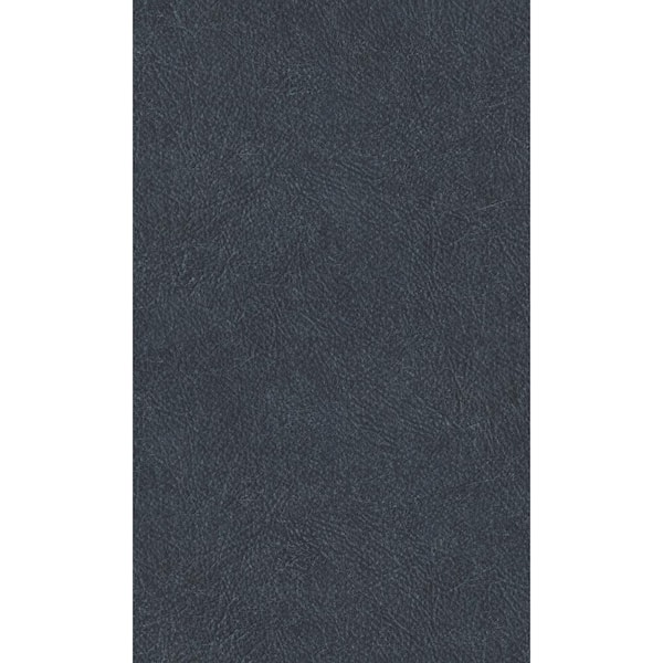Walls Republic Plain Leather Navy Blue Non-Woven Paste the Wall Textured Wallpaper 57 sq. ft.
