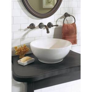 Kingsley Wall Mount 2-Handle Low-Arc Bathroom Faucet Trim Kit in Oil Rubbed Bronze (Valve Included)