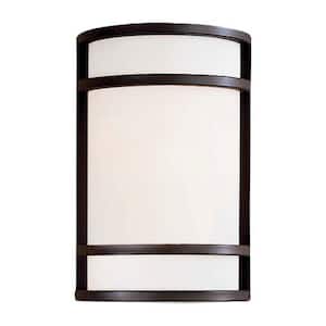 Bay View 2-Light Oil-Rubbed Bronze Outdoor Wall Lantern Sconce
