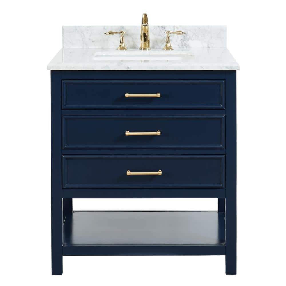 Viola Gold Quartz 30 in. W x 22 in. D Single Sink Bathroom Vanity